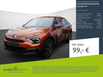 Gebraucht Citroën e-C4 Feel 100 kW (136 PS) 2021 Lackierung pulsorange/typ aussenverkleidung metalliclackierung Limousine