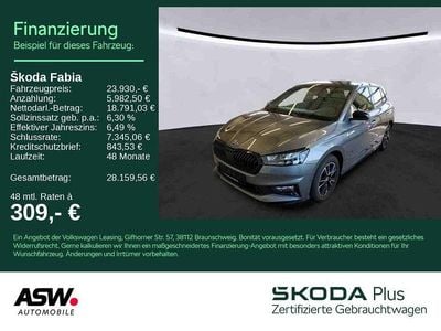 Gebraucht Skoda Fabia Monte Carlo 150 PS (110 kW) 2024 Graphitegrau metallic Kleinwagen