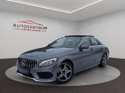 Grau Gebraucht 2017 Mercedes C220 AMG line Limousine | 16.490 € (Guter Preis)