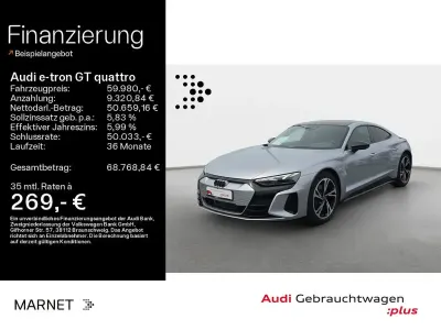 Gebraucht Audi e-tron GT quattro Premium 350 kW (476 PS) 2023 Florettsilber metallic Limousine
