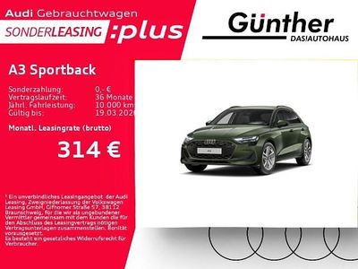 Gebraucht Audi A3 Sportback e-tron Ambiente 204 PS (150 kW) 2025 Distriktgrün metallic Kleinwagen
