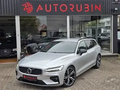 Brugt Volvo V60 R-Design 221 HK (162 kW) 2020 Sølv Stationcar