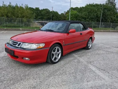 Usata Saab 9-3 Cabriolet 230 CV (169 kW) 2001 Rosso Cabrio