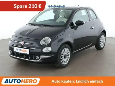 Gebraucht Fiat 500 Lounge 69 PS (50 kW) 2017 Schwarz Kleinwagen