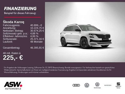 Moonweiß perleffekt Neu 2025 Skoda Karoq SportLine SUV | 40.899 € (Teuer)