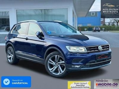 Atlantic blue metallic Gebraucht 2017 VW Tiguan Highline SUV | 21.975 € (Fairer Preis)