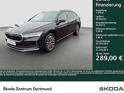 Ebony schwarz metallic Gebraucht 2025 Skoda Superb Selection Kombi | 38.888 € (Superpreis)