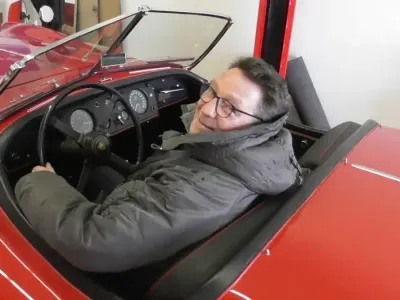Begagnad Jaguar XK SE 209 HK (153 kW) 1955 Röd Cab