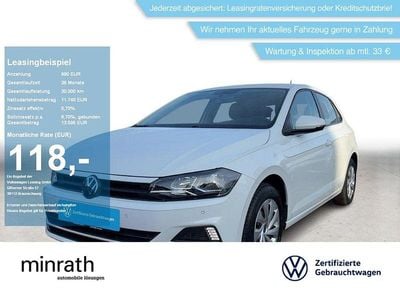 Gebraucht VW Polo Trendline 80 PS (58 kW) 2021 Weiß Kleinwagen
