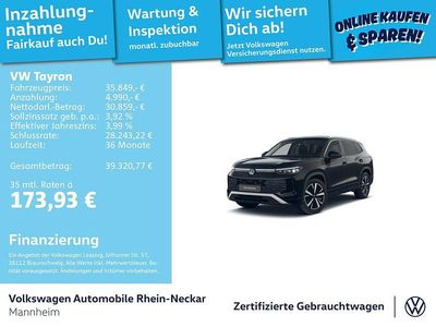 Usata VW Tayron Life 150 CV (110 kW) 2025 Nero SUV