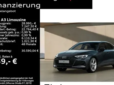 Gebraucht Audi A3 Advanced Plus 150 PS (110 kW) 2025 Manhattangrau metallic Limousine