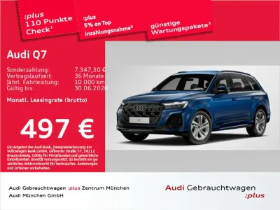 Używany Audi Q7 S-Line 286 KM (210 kW) 2025 Niebieski SUV