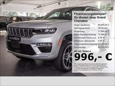 Gebraucht Jeep Grand Cherokee Summit 364 PS (267 kW) 2022 Schwarz SUV