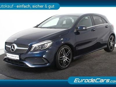 Second-hand Mercedes A180 AMG line 122 CP (89 kW) 2018 Albastru Berlinǎ