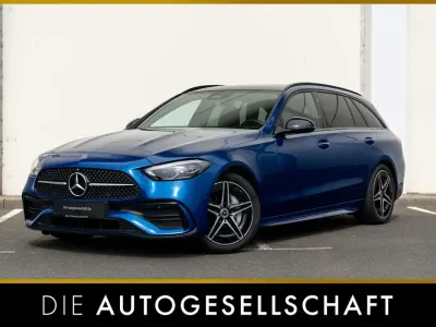 Gebraucht Mercedes C220 AMG line 220 PS (161 kW) 2022 Spektralblau  metalliclack Kombi