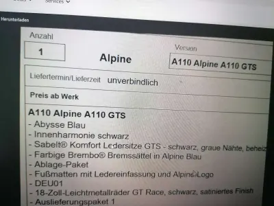 Gebraucht Alpine A110 300 PS (220 kW) 2025 Blau Coupé