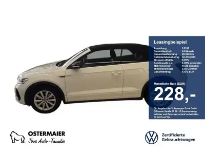 Gebraucht VW T-Roc Cabriolet R-line 150 PS (110 kW) 2025 Weiß Cabrio
