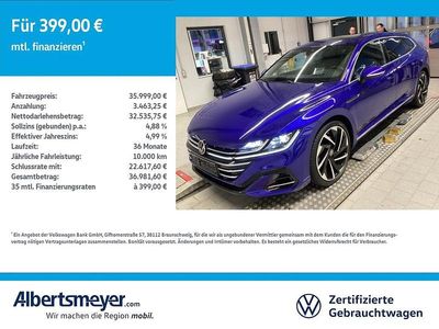 Blau Gebraucht 2021 VW Arteon R-line Limousine | 35.999 € (Etwas zu teuer)