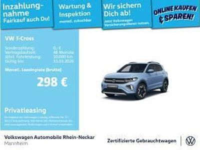 Gebraucht VW T-Cross R-line 116 PS (85 kW) 2025 Blau (clear blue metallic) SUV