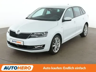 Gebraucht Skoda Rapid Clever 95 PS (69 kW) 2018 Weiß Kleinwagen