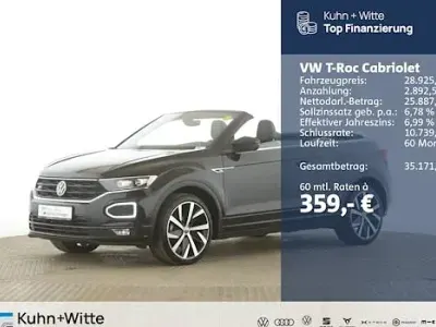 Gebraucht VW T-Roc R-line 150 PS (110 kW) 2022 Schwarz SUV