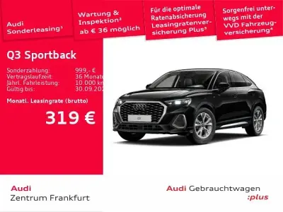 Gebraucht Audi Q3 Sportback Design 150 PS (110 kW) 2025 Mythosschwarz metallic SUV