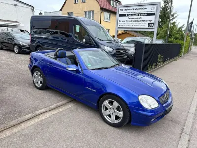 Gebraucht Mercedes SLK200 163 PS (119 kW) 2001 Linaritblaumet. Cabrio