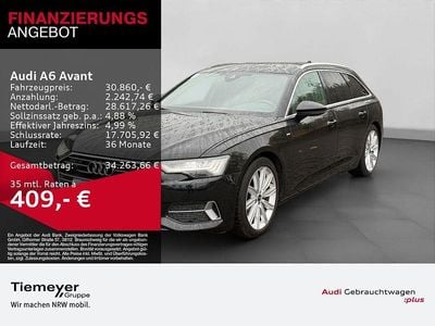 Brillantschwarz Gebraucht 2022 Audi A6 S-Line Kombi | 30.860 € (Superpreis)