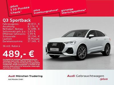 Gletscherweiß metallic Gebraucht 2022 Audi Q3 Sportback Ambiente SUV | 40.872 € (Teuer)