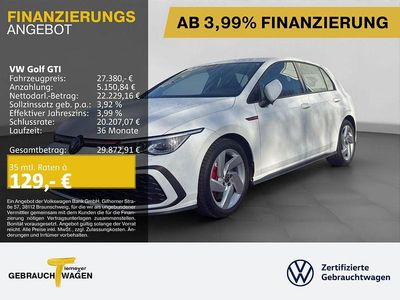 Gebraucht VW Golf VIII GTI 245 PS (180 kW) 2024 Weiß Limousine