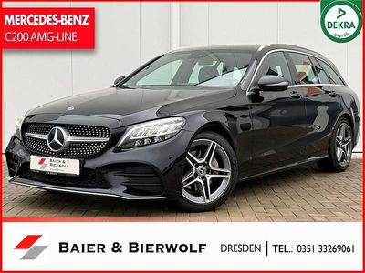 Gebraucht Mercedes C200 AMG line 184 PS (135 kW) 2019 Schwarz/baltic black Kombi