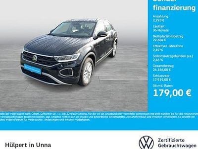 Schwarz Gebraucht 2024 VW T-Roc Life SUV | 24.977 € (Guter Preis)