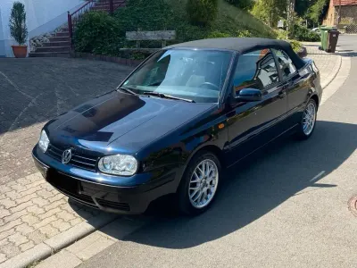 Gebraucht VW Golf Cabriolet 75 PS (55 kW) 1998 Schwarz Cabrio