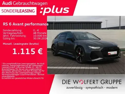 Usata Audi RS6 Performance 630 CV (463 kW) 2025 Grigio Station wagon
