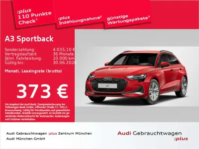 Brugt Audi A3 Advanced 204 HK (150 kW) 2025 Rød Sedan