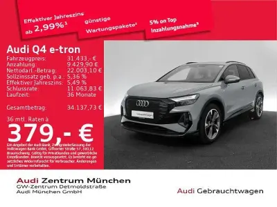 Gebraucht Audi Q4 e-tron S-Line 125 kW (170 PS) 2023 Grau SUV