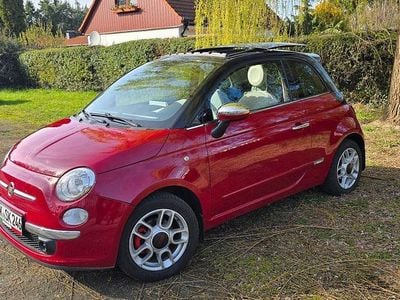 Usata Fiat 500 Lounge 101 CV (74 kW) 2009 Rosso Cabrio