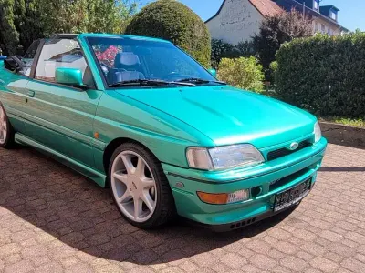 Gebraucht Ford Escort Cabriolet 105 PS (77 kW) 1993 Grün Cabrio