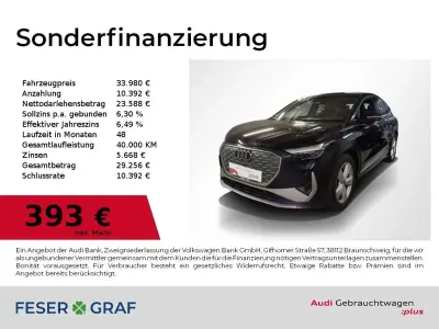 Gebraucht Audi Q4 Sportback e-tron S-Line 219 kW (299 PS) 2023 Mythosschwarz metallic SUV