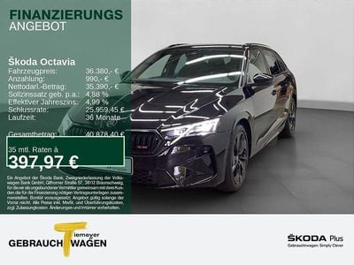 Schwarz Gebraucht 2025 Skoda Octavia RS Kombi | 35.770 € (Guter Preis)