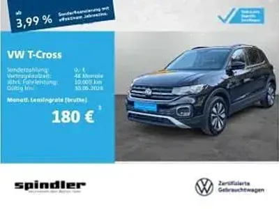 Gebraucht VW T-Cross 110 PS (80 kW) 2023 Schwarz (deep black perleffekt) SUV