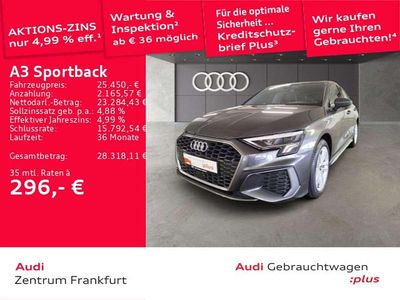 Gebraucht Audi A3 S-Line 204 PS (150 kW) 2022 Daytonagrau perleffekt Limousine