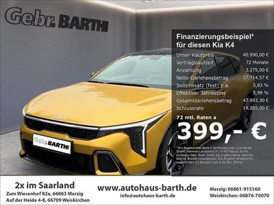 Nuova Kia K4 GT-Line 179 CV (131 kW) 2026 Giallo Berlina