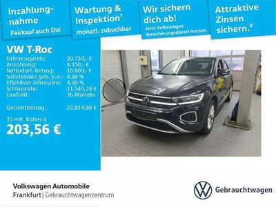 Gebraucht VW T-Roc Style 150 PS (110 kW) 2022 Deep black perleffekt SUV