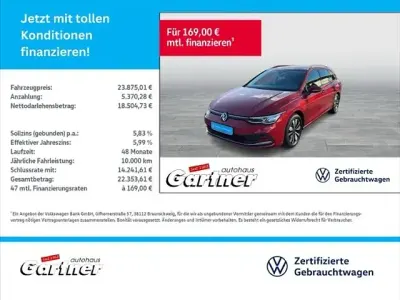 Gebraucht VW Golf VIII Move 110 PS (80 kW) 2023 Kings red metallic Kombi
