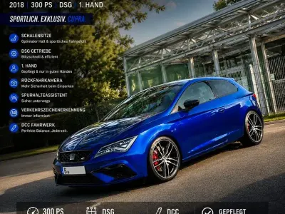 Gebraucht Seat Leon SC CUPRA 300 PS (220 kW) 2017 Blau Kleinwagen