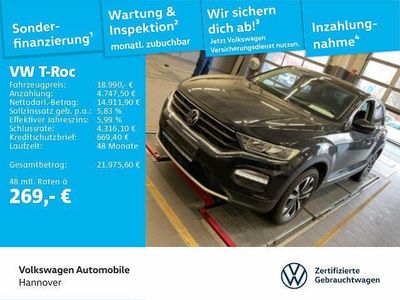Schwarz Gebraucht 2021 VW T-Roc United SUV | 18.990 € (Fairer Preis)