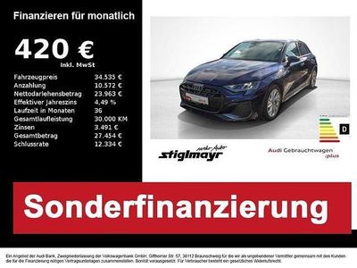 Gebraucht Audi A3 S-Line 150 PS (110 kW) 2025 Navarrablau metallic Limousine