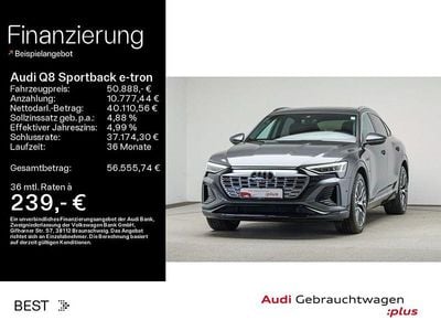 Gebraucht Audi Q8 Sportback e-tron S-Line 300 kW (408 PS) 2023 Grau SUV