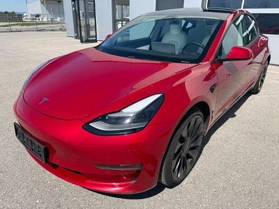 Second-hand Tesla Model 3 Performance 377 kW (513 CP) 2021 Roșu Berlinǎ